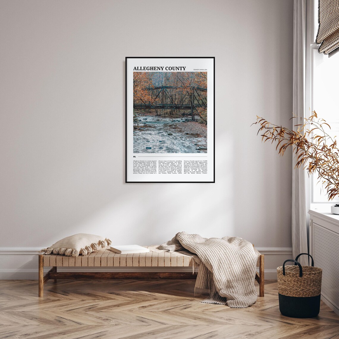 Allegheny County Travel Poster, Place-Based Wall Art - Image 4