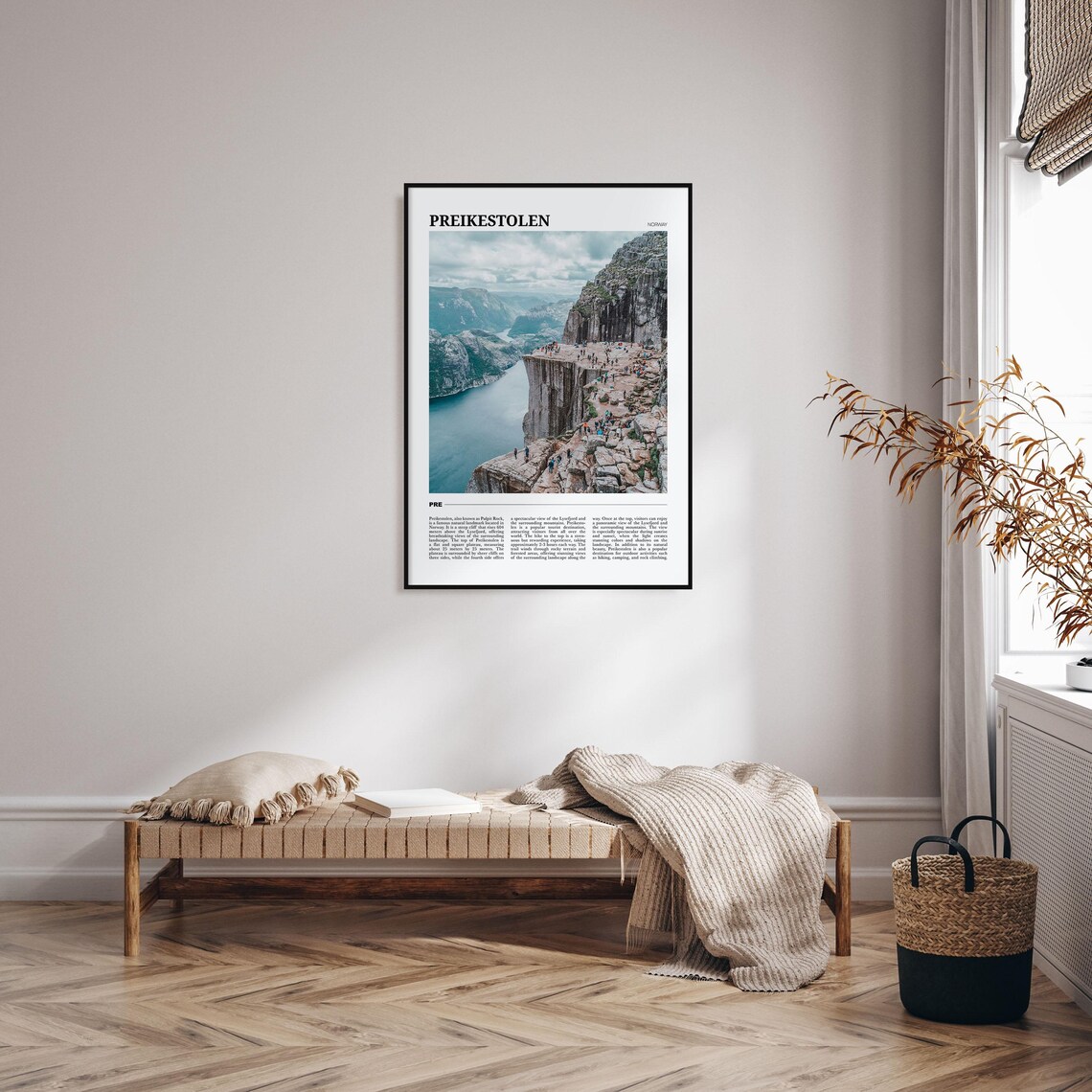 Preikestolen Travel Poster, Norway Wall Art Print - Image 4