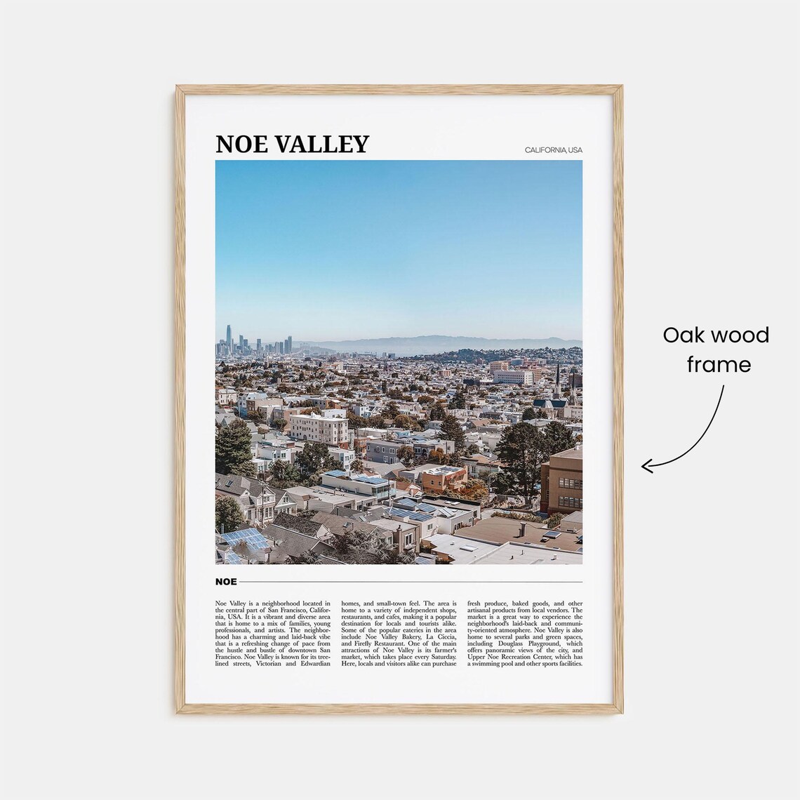 Noe Valley San Francisco Neighborhood Panorama Travel Poster Series - Image 3
