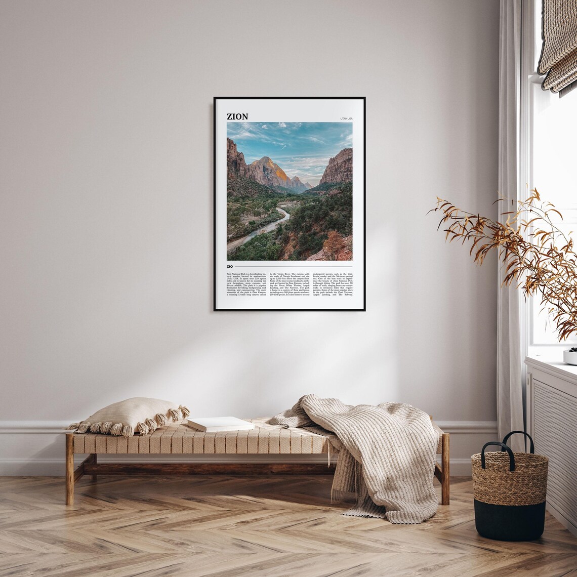 Zion National Park Photo Decor Poster Print - Image 4