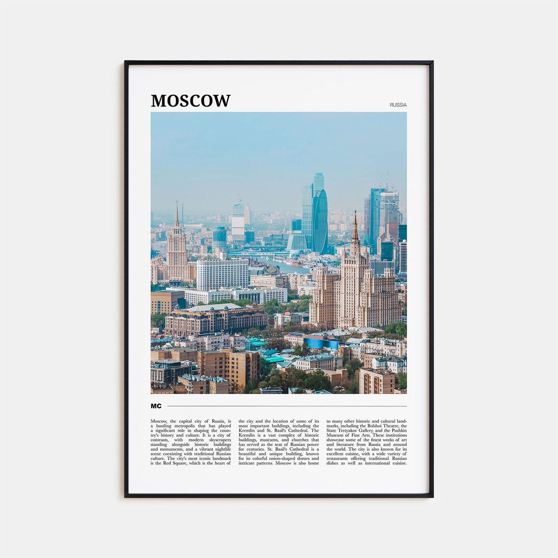 Moscow Travel Poster Russia No 2 Moscow Wall Art Moscow Poster Print Moscow Photo Moscow Decor Russia