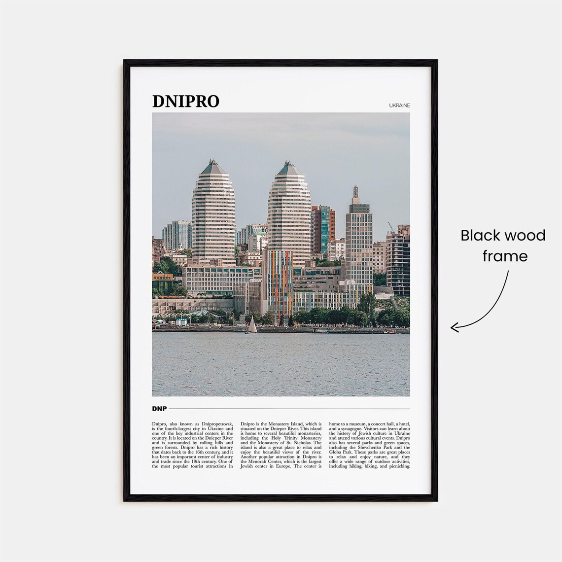 Dnipro Ukraine Dnieper River Skyline Cityscape Photography Poster - Image 2