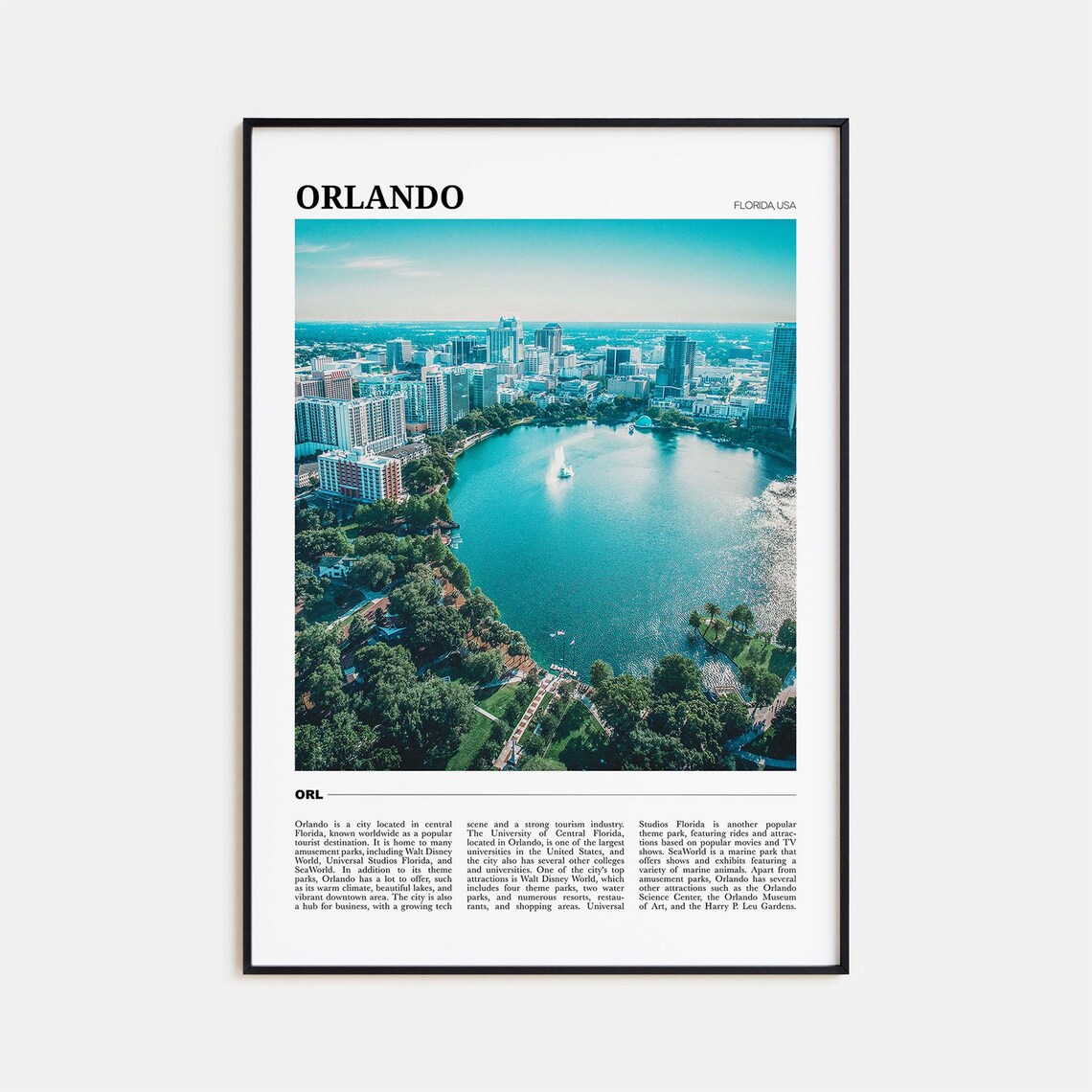 Orlando Travel Poster No 2, Florida Travel Poster
