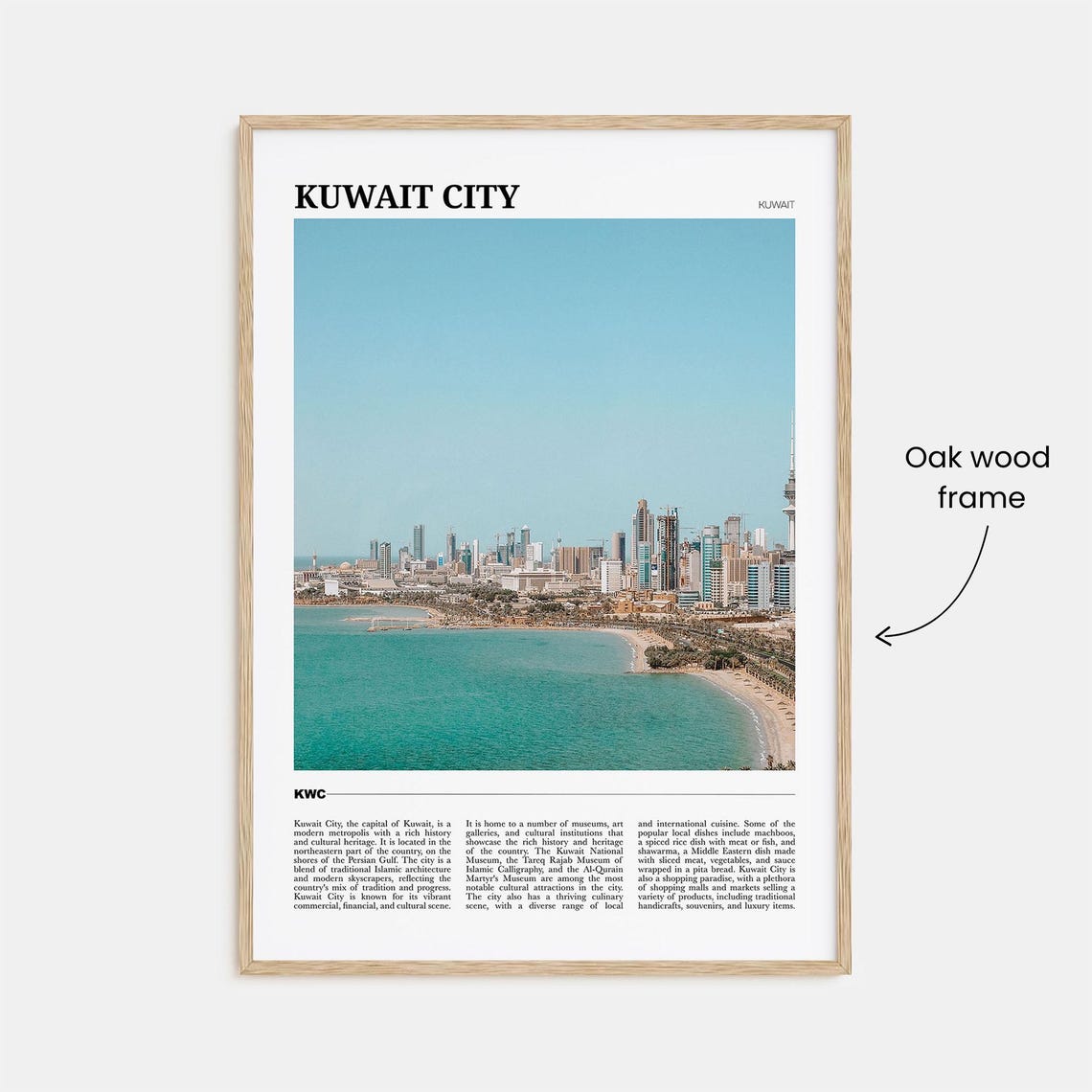 Kuwait City Travel Poster Kuwait City Wall Art Kuwait City Poster Print Kuwait City Photo Kuwait City Decor Kuwait - Image 3