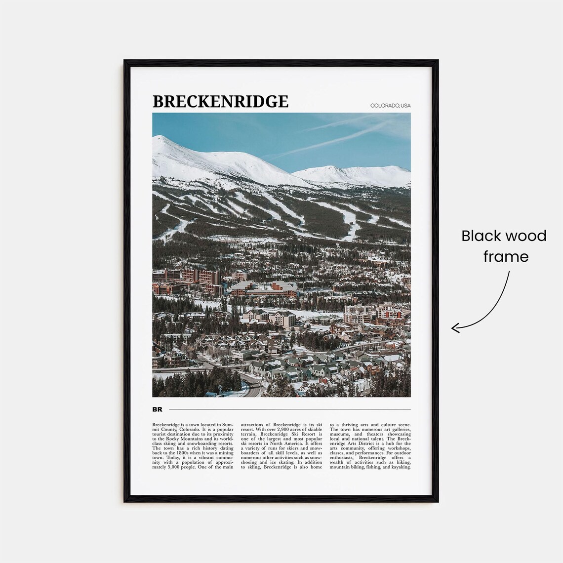 Breckenridge Travel Poster No 2 Breckenridge Wall Art Breckenridge Poster Print Breckenridge Photo Breckenridge Decor Colorado Usa - Image 2
