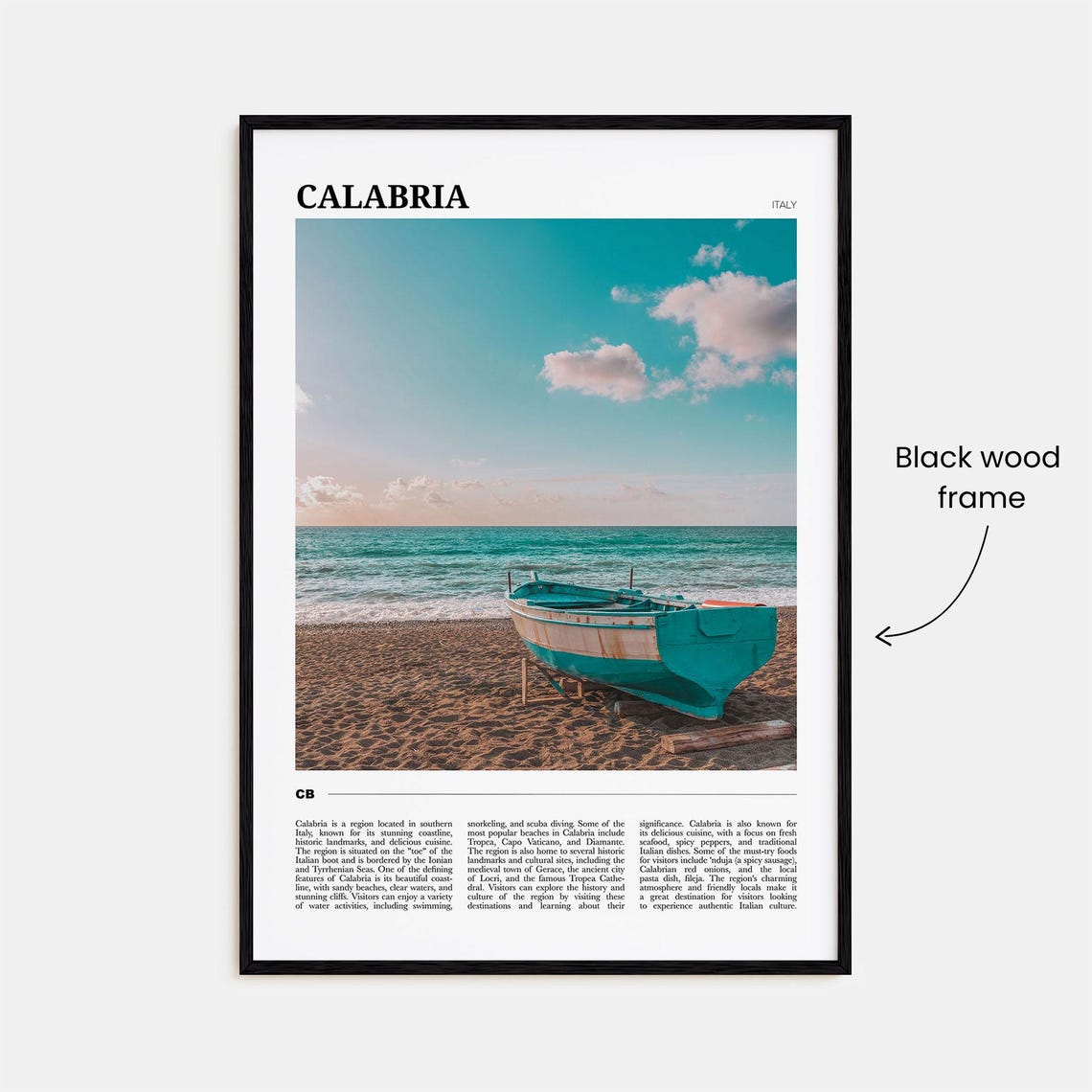 Calabria Travel Poster No 1 Calabria Wall Art Calabria Poster Print Calabria Photo Calabria Decor Italy - Image 2