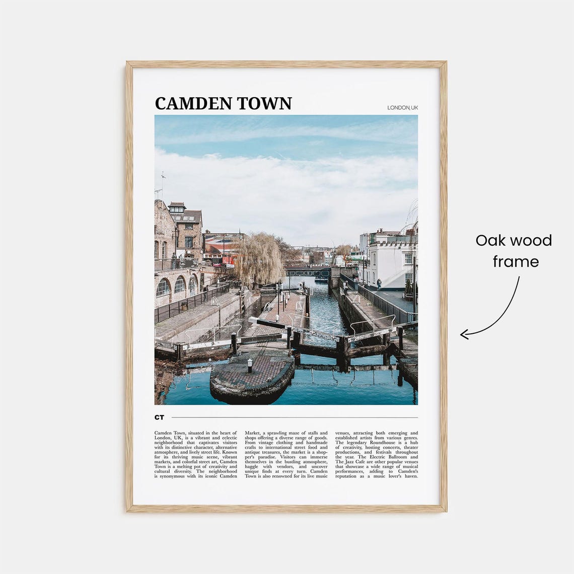 Camden Town Travel Poster Camden Town Wall Art Camden Town Poster Print Camden Town Photo Camden Town Decor London Uk - Image 3