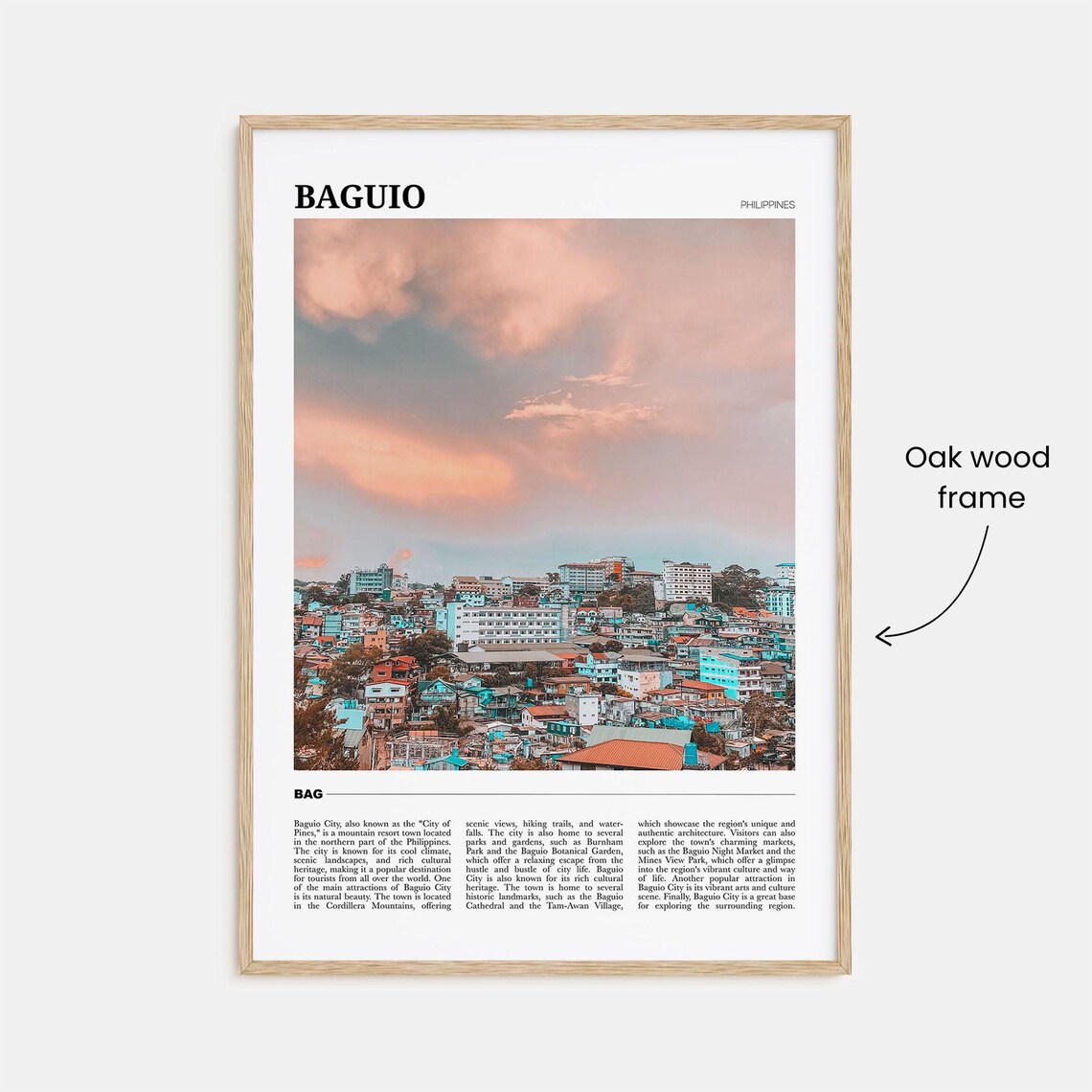 Baguio Travel Poster, Philippines Art Print - Image 3