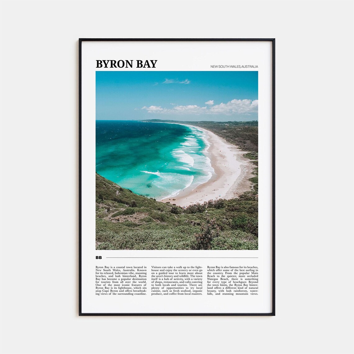Byron Bay Photo New South Wales Travel Poster