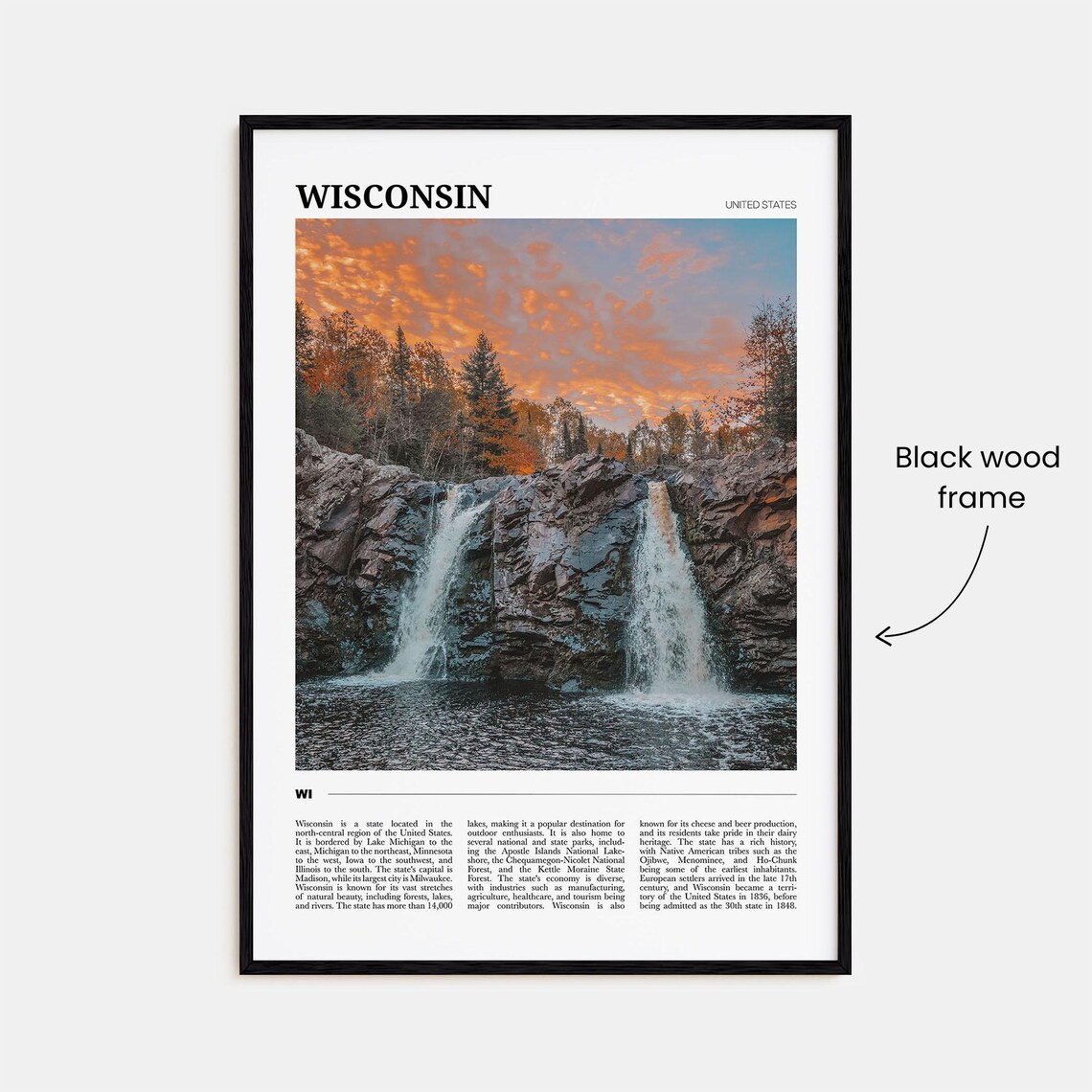 Wisconsin Travel Poster No 2, Travel Poster - Image 2