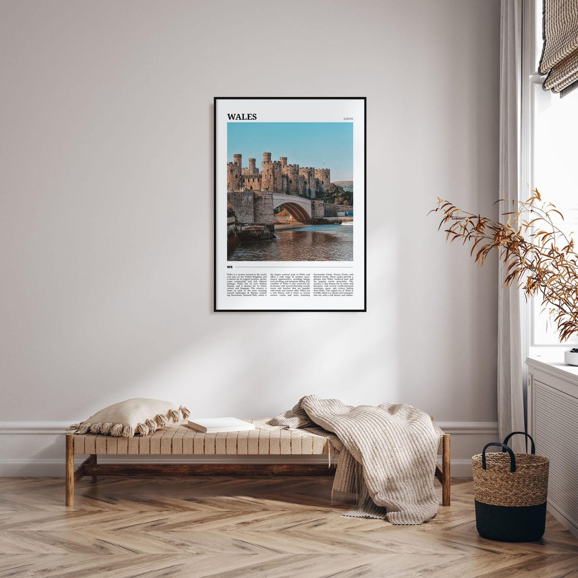 Wales Conwy Castle Medieval Fortress and Bridge Photography Poster - Image 4