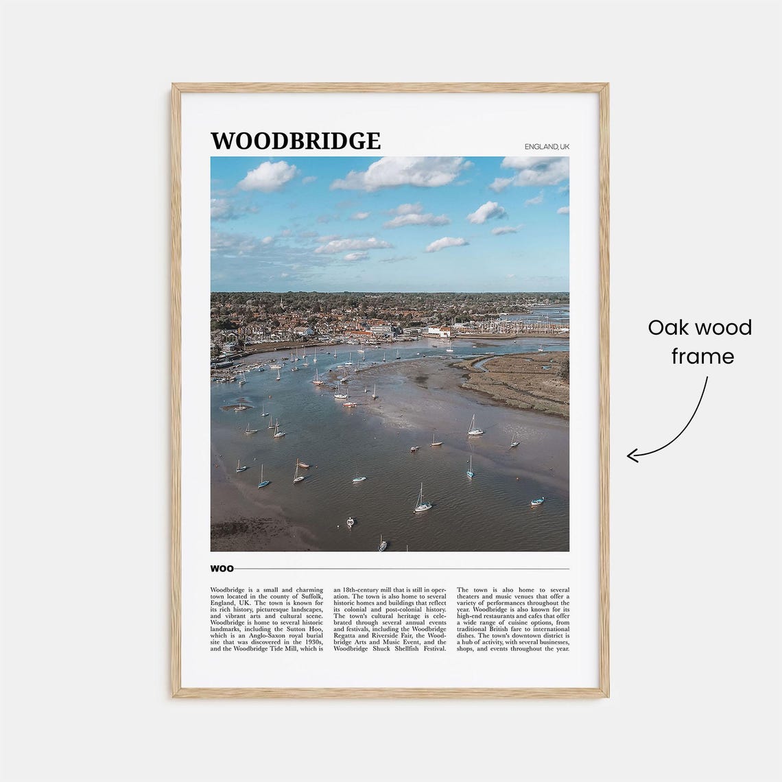 Woodbridge Travel Poster Woodbridge Wall Art Woodbridge Poster Print Woodbridge Photo Woodbridge Decor England Uk - Image 3