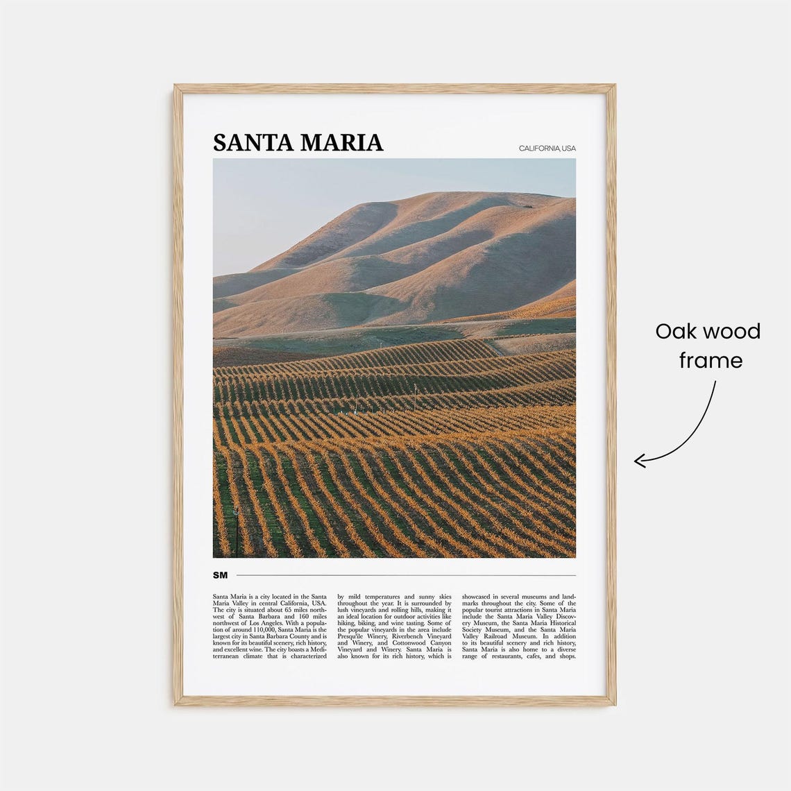 Santa Maria California Wall Art Print - Image 3