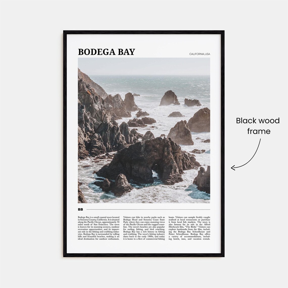 Bodega Bay Travel Poster, California USA - Image 2