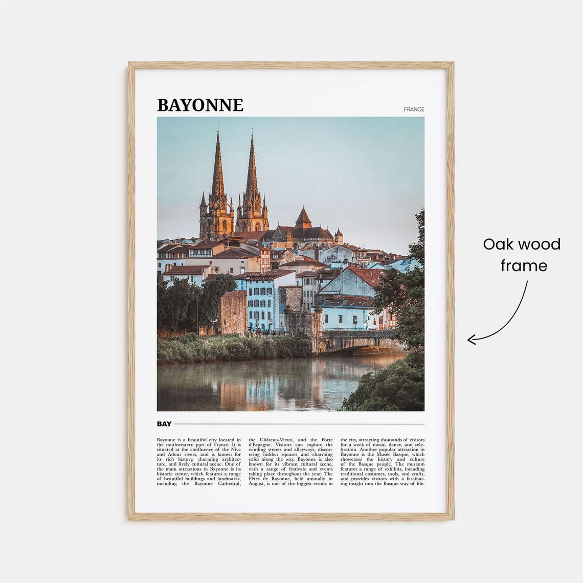 Bayonne Travel Poster France Bayonne Wall Art Bayonne Poster Print Bayonne Photo Bayonne Decor France - Image 3