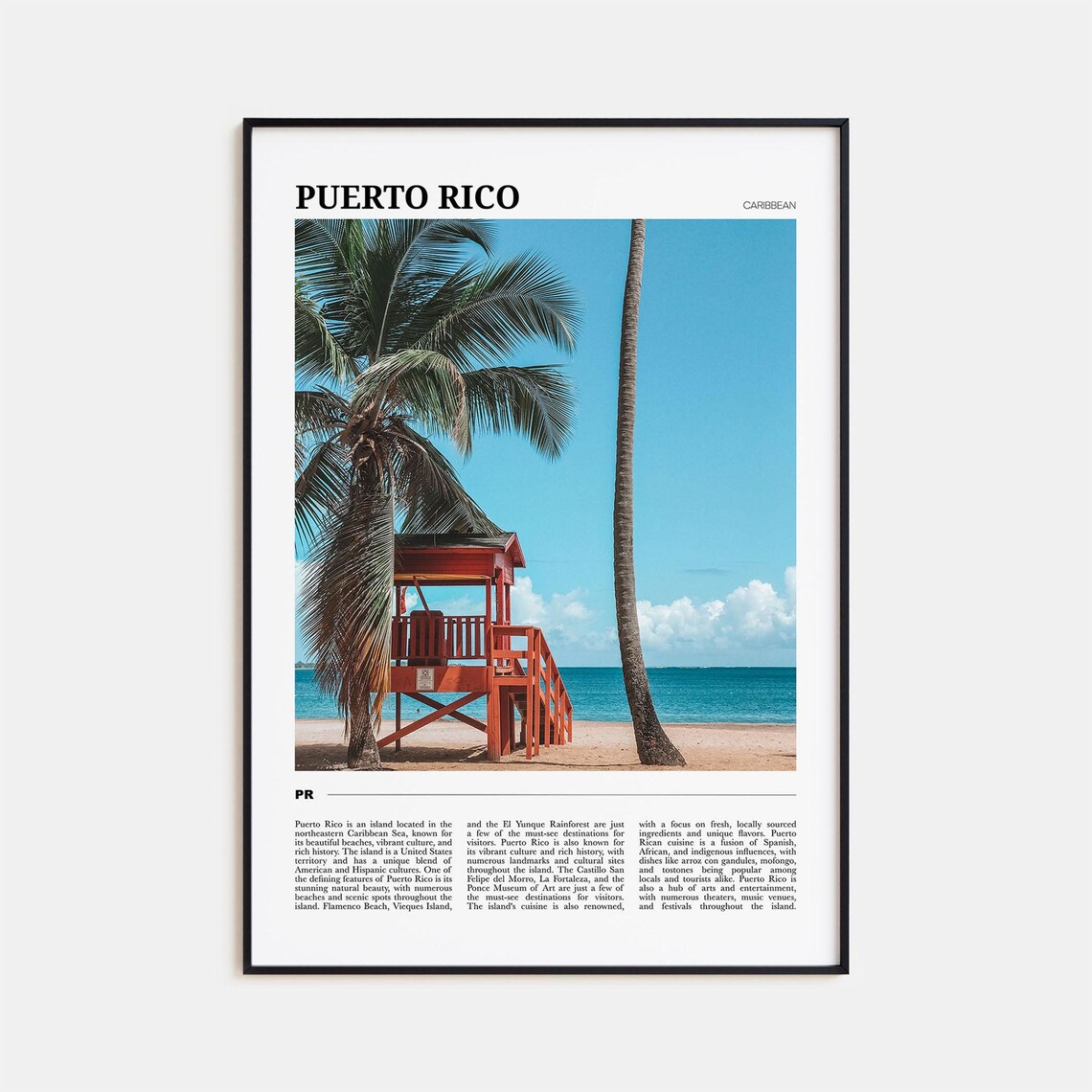 Puerto Rico Caribbean Wall Art Print