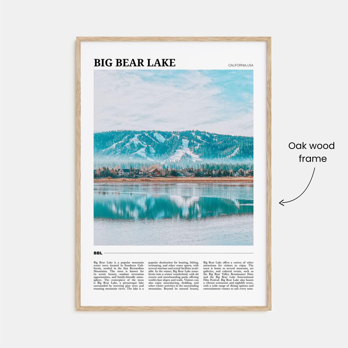 Big Bear Lake California Photo Travel Poster - Image 3