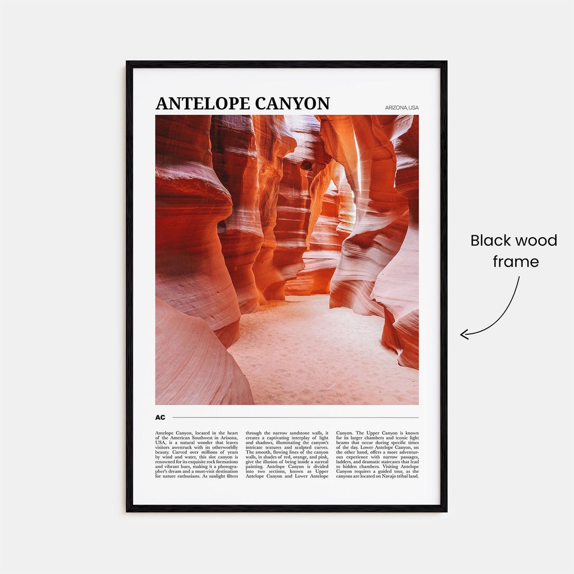 Antelope Canyon Arizona Slot Canyon Light Beams Travel Poster - Image 2