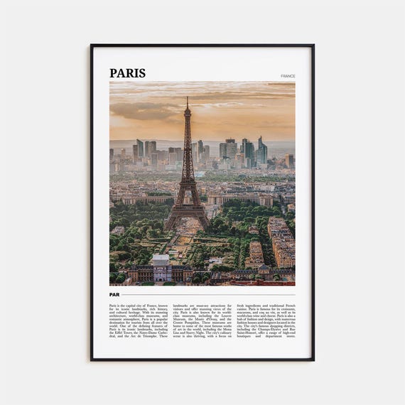 Paris Photo Travel Poster