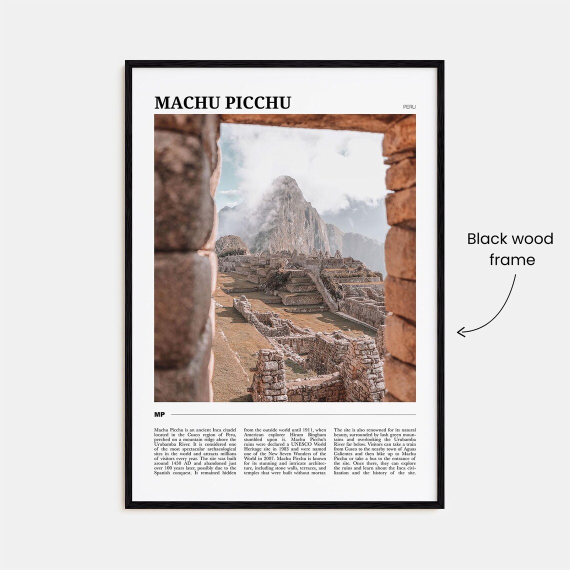 Machu Picchu Vintage Travel Poster, Peru Art Print - Image 2