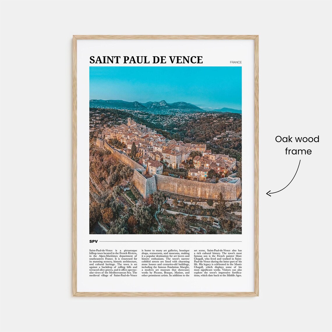 Saint Paul de Vence France Hilltop Village Photo Travel Poster - Image 3
