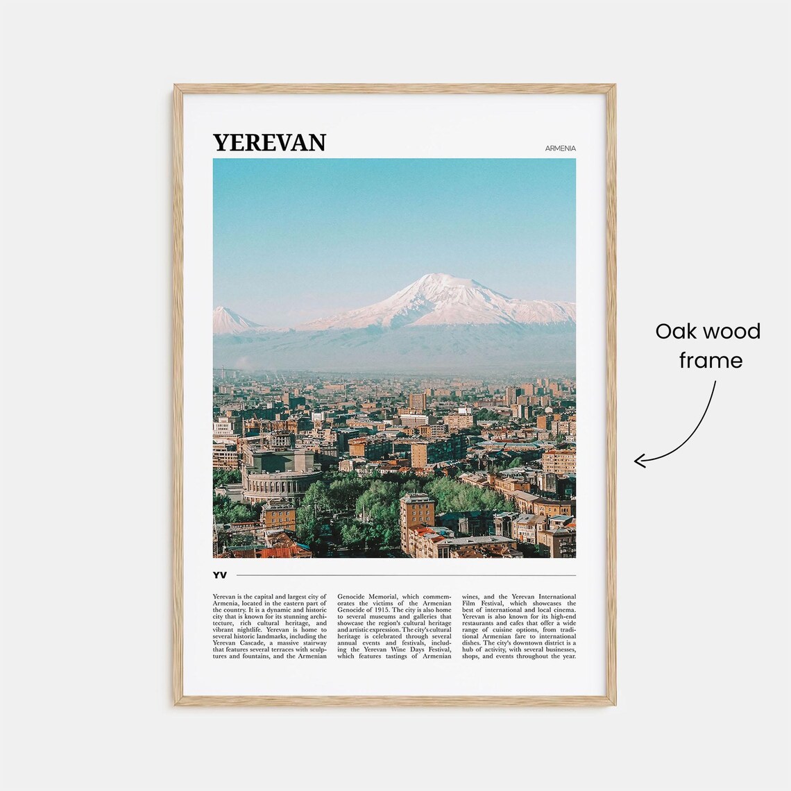 Yerevan Travel Poster, Armenia Wall Art Print - Image 3