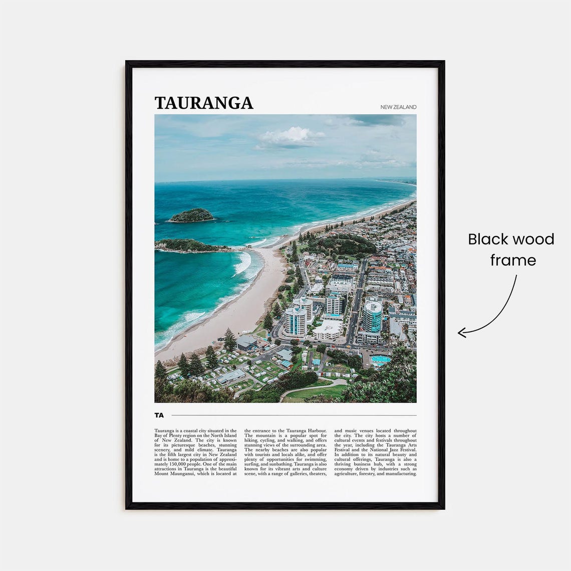 Tauranga Travel Poster Tauranga Wall Art Tauranga Poster Print Tauranga Photo Tauranga Decor New Zealand - Image 2