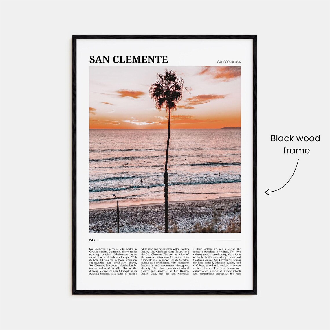 San Clemente Photo Travel Poster - Image 2