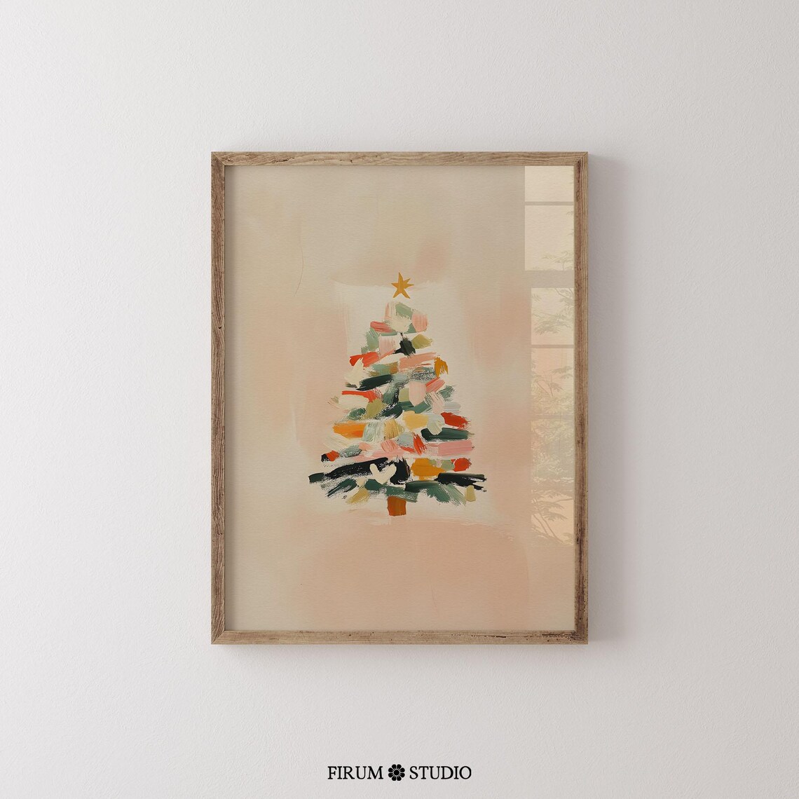 Christmas Tree Bohemian Holiday Art Print - Image 2