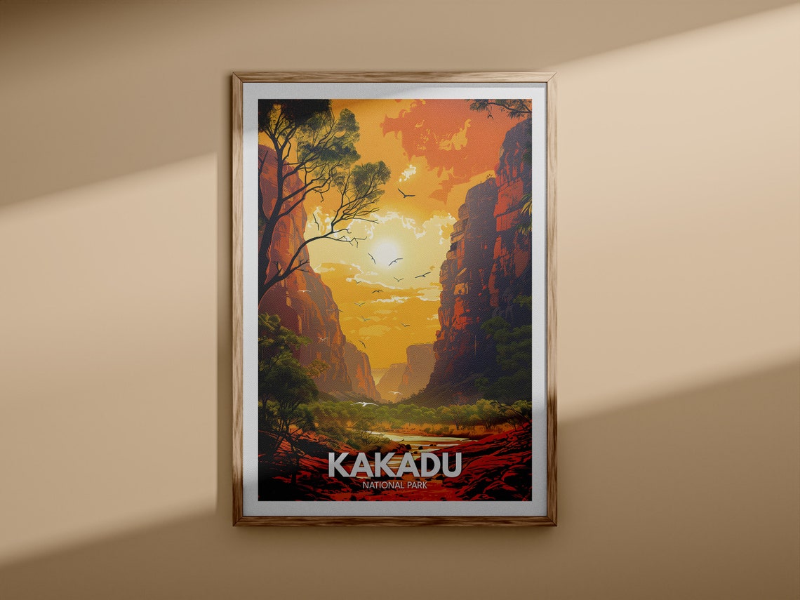 Kakadu National Park Sunset Outback Canyon Red Cliffs Poster - Image 3