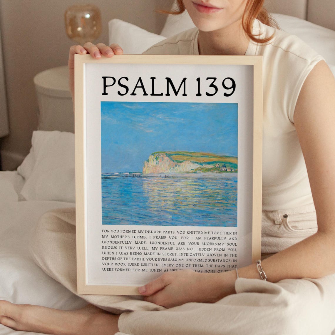 Psalm 139 Fearfully and Wonderfully Made Coastal Verse Poster - Image 4