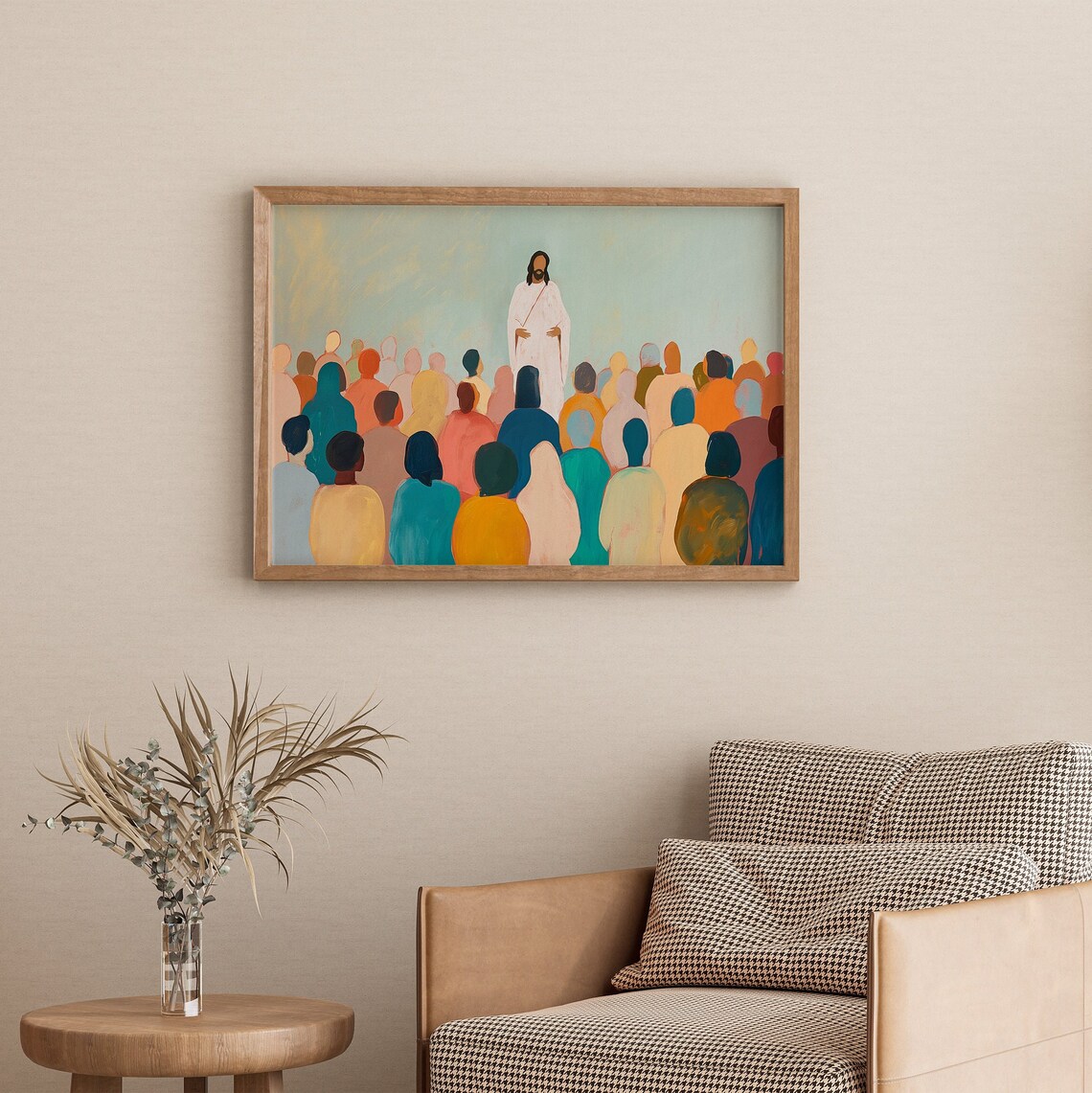 Jesus Teaching His Disciples, Modern Christian Art - Image 3