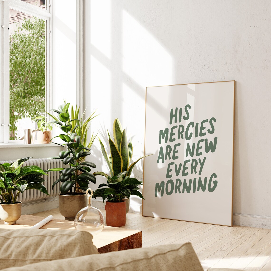 His Mercies Are New Every Morning, Minimalist Bible Art - Image 4