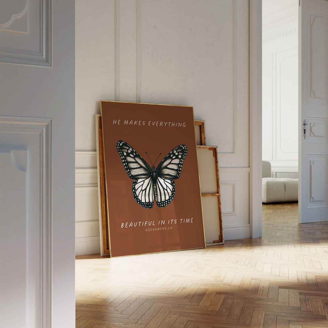 Ecclesiastes 3 Butterfly Art Print, Christian Decor - Image 3