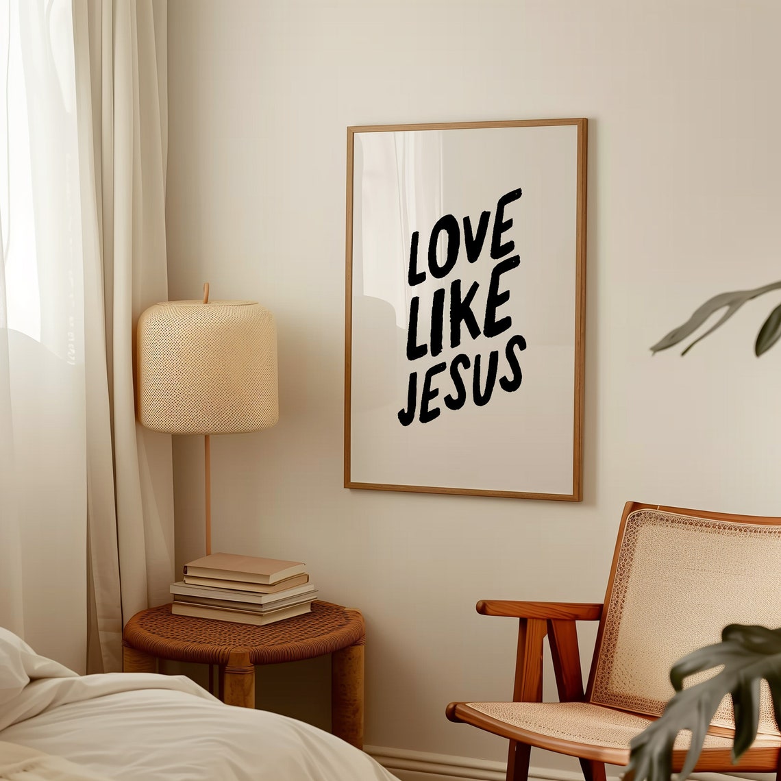 Love Like Jesus Bold Black Brush Script Modern Typography Poster - Image 4