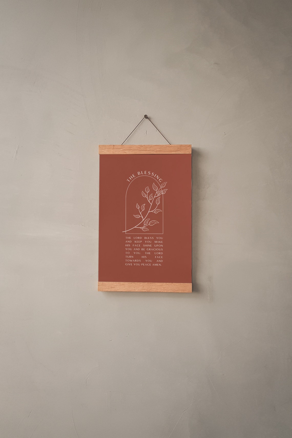 Numbers 24 The Blessing Scripture Art Worship Lyrics Aesthetic Christian Wall Art Wall Art - Image 2