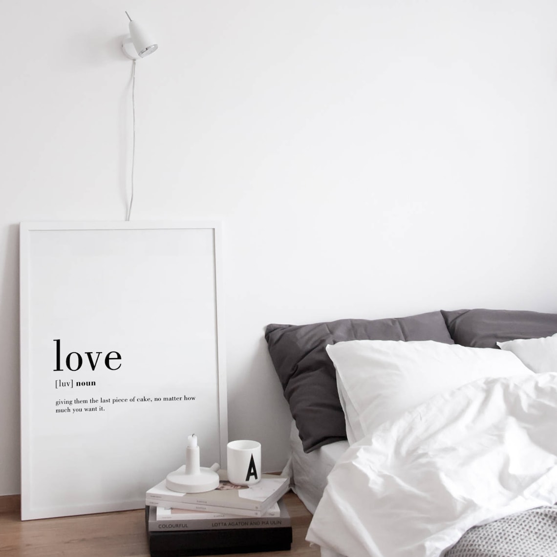 Love Definition Funny Valentine Wall Art Print