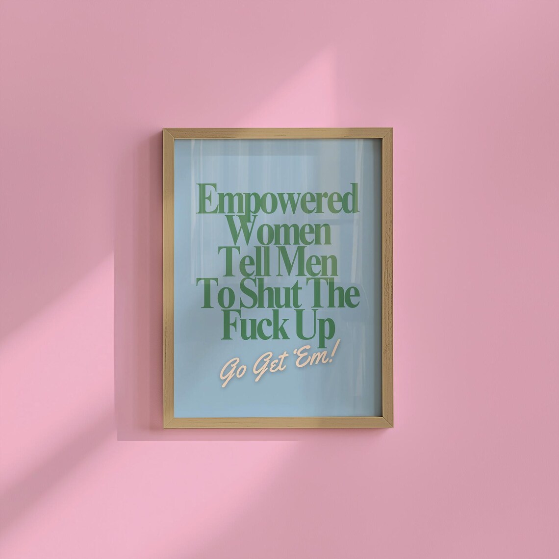 Empowered Women Vertical Art Print Green