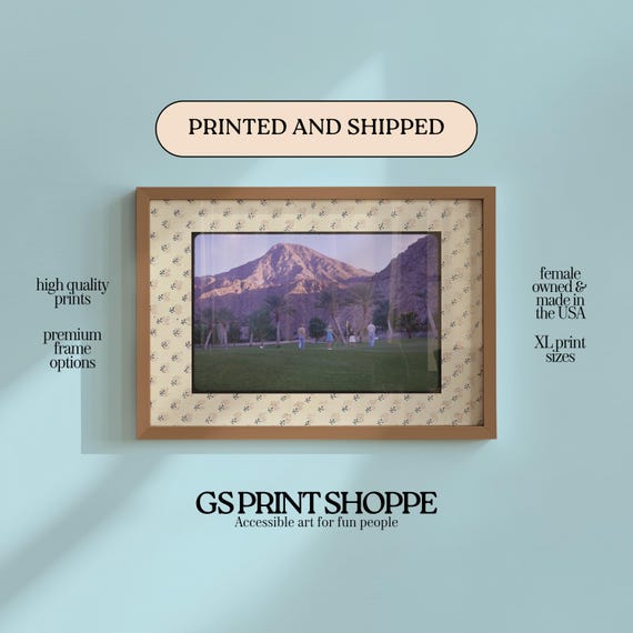 Golfing In Palm Desert Horizontal Art Print