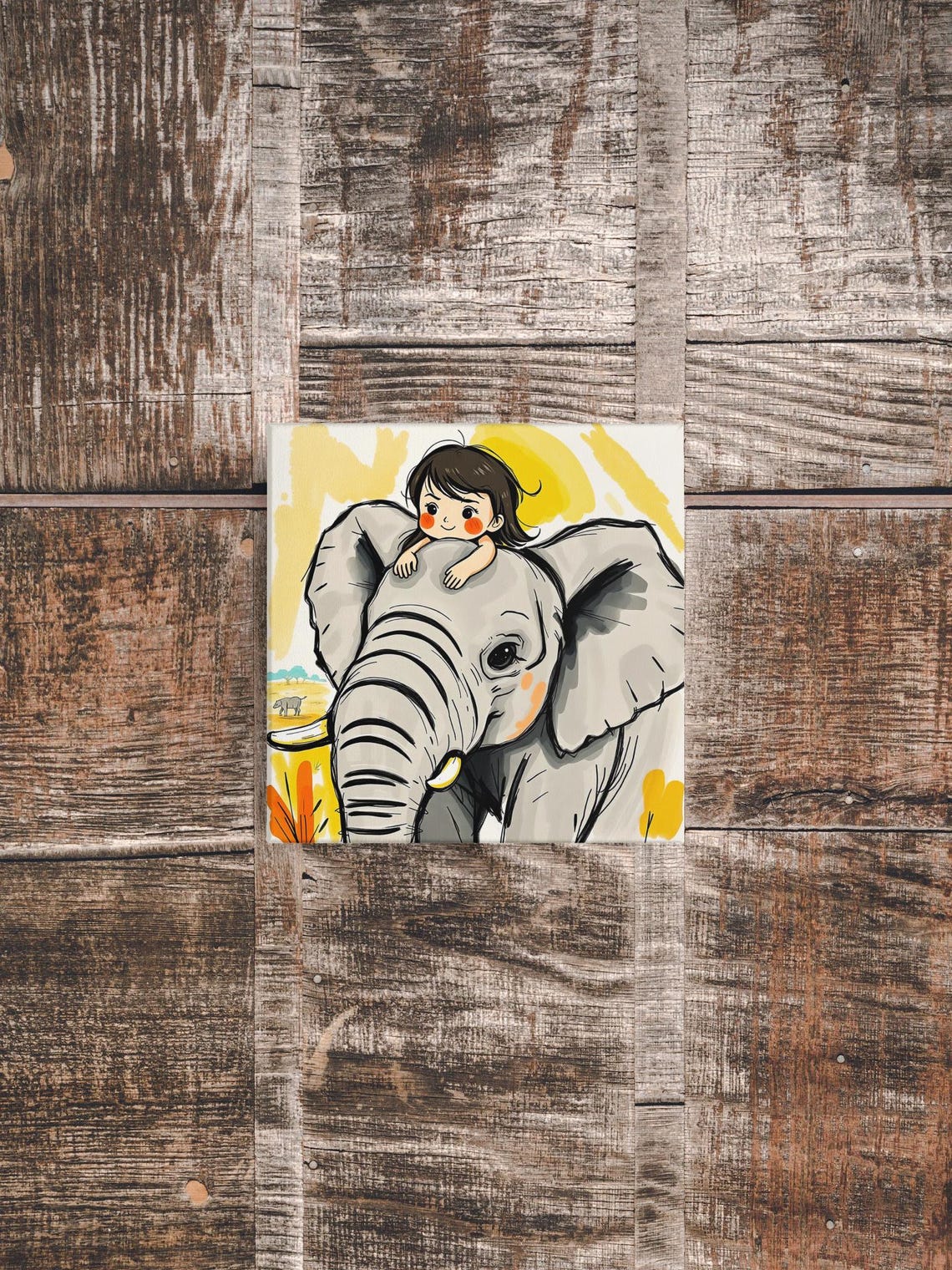 Elephant Poster, Children's Room Safari Decoration - Image 5