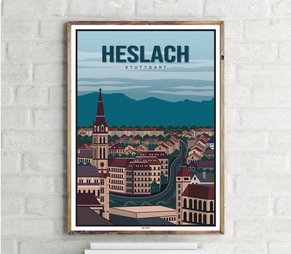 Stuttgartheslach 1 Vintage Travel Poster