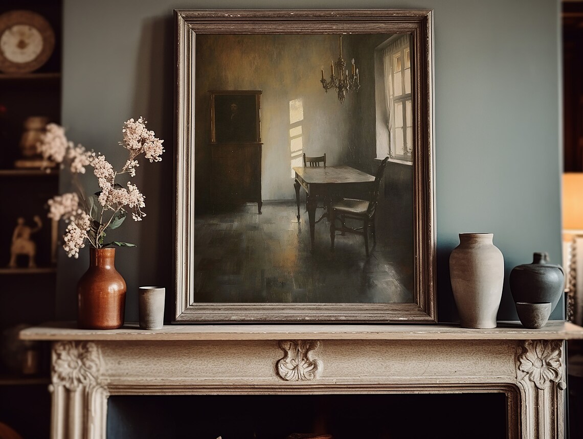 Evening Light Dark Academia Still Life Art Print - Image 6