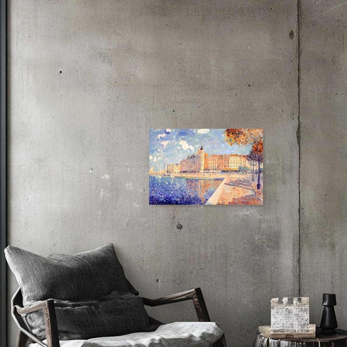 Custom Print Inspired By Impressionism With Vibrant Colors And Nautical Themes For Home Decor - Image 2