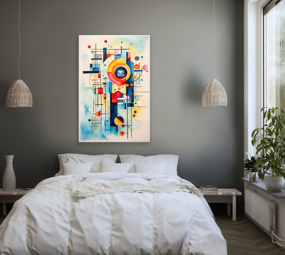 Vassily Kandinsky Style Abstract Circles Art Print - Image 2