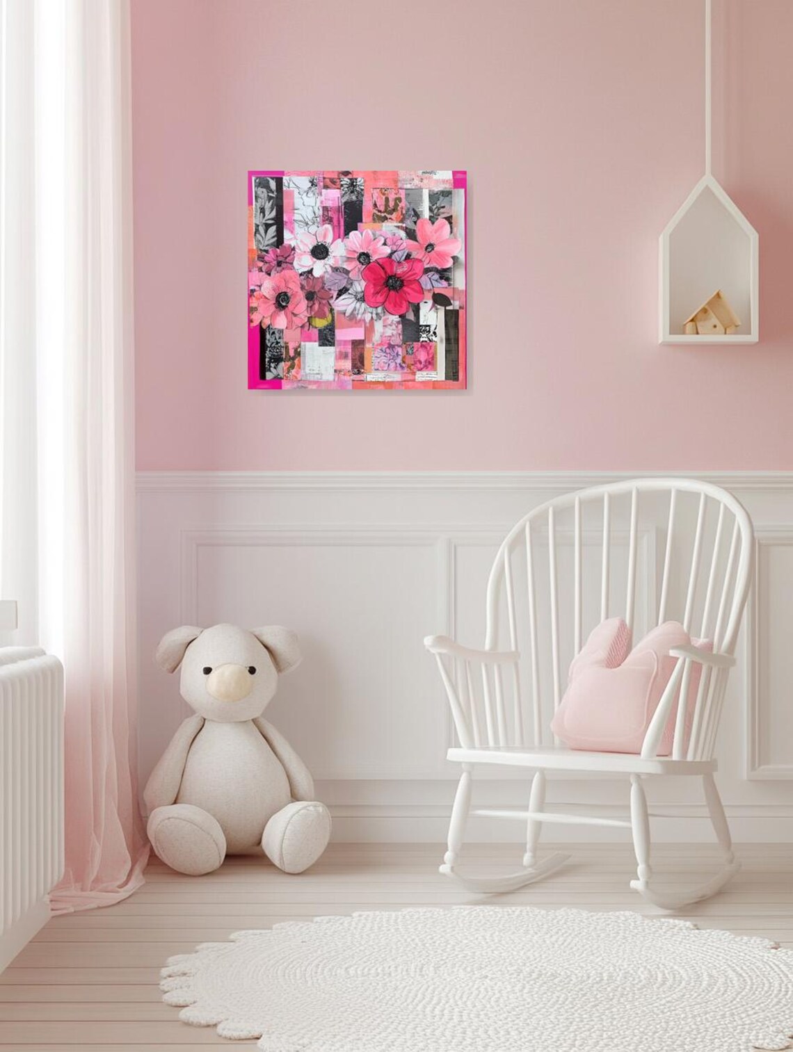 Floral Abstract Art Print, Modern Impressionism - Image 3