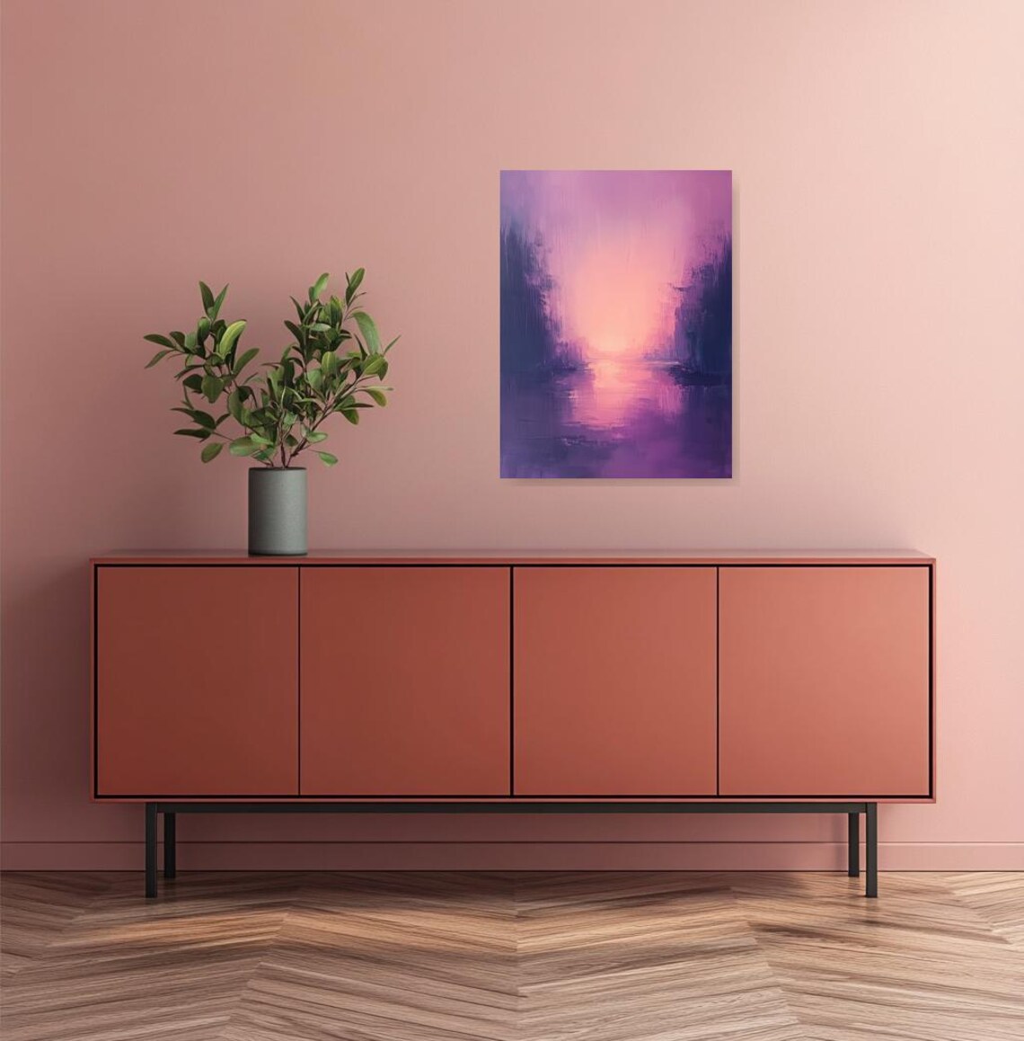 Monet-Inspired Palette, Soft Purple Hues Art Print - Image 2