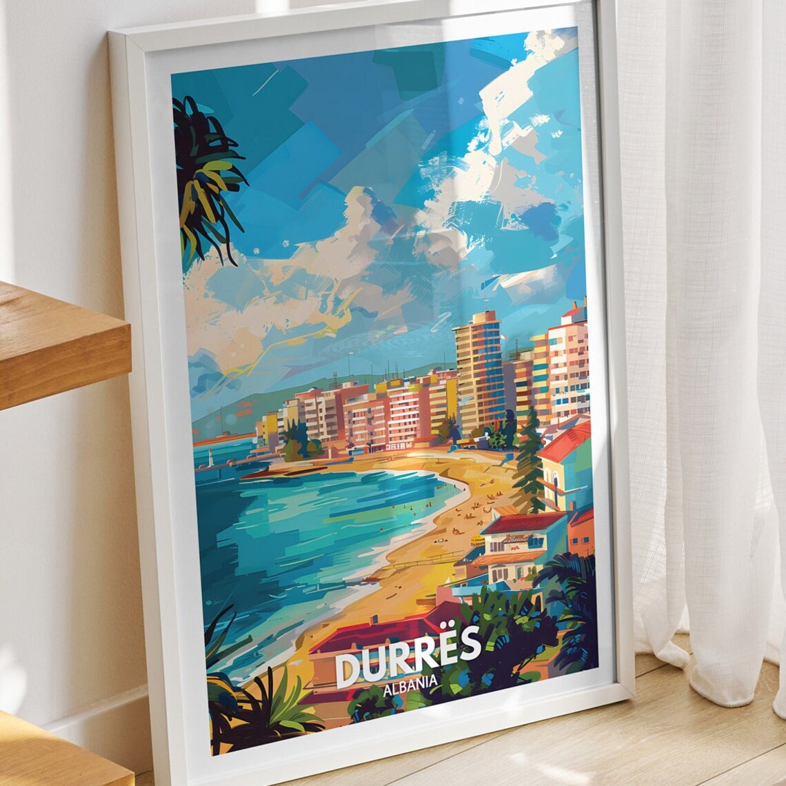 Durrs Print Albania Durrs Travel Poster Albania Travel Poster Albania Cityscape Wall Art Unique City Decor