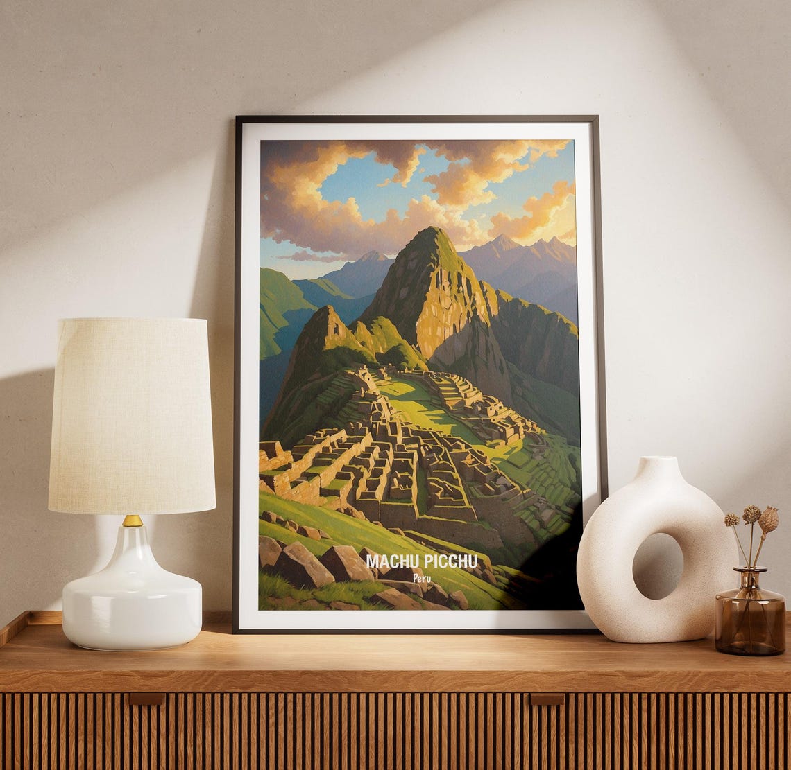 Machu Picchu Peru Golden Sunset Over The Ancient Citadel Poster - Image 3
