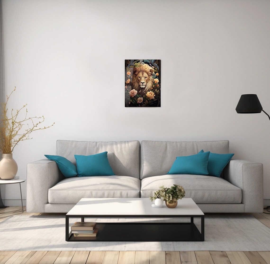 Narnia Poster Metal Print Aslan Wall Art Home Decor Metal Print Fantasy Art Print Lion Childrens Art Cs Lewis Print 8x10 12x16 16x20 - Image 2