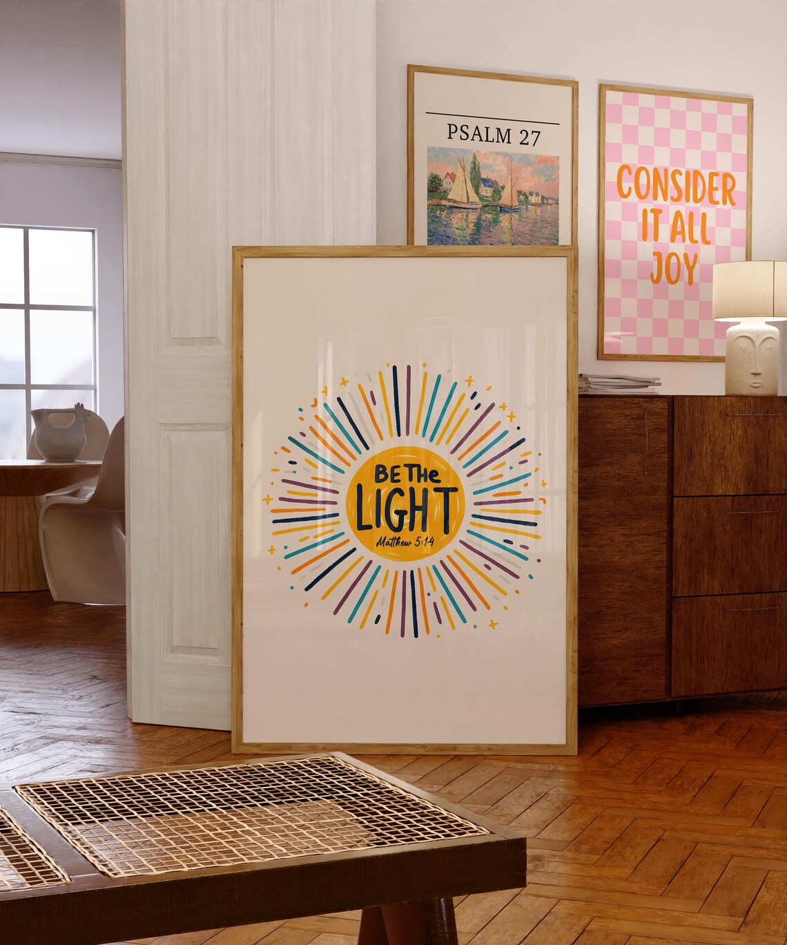 Be The Light Christian Bible Verse Poster Print - Image 4